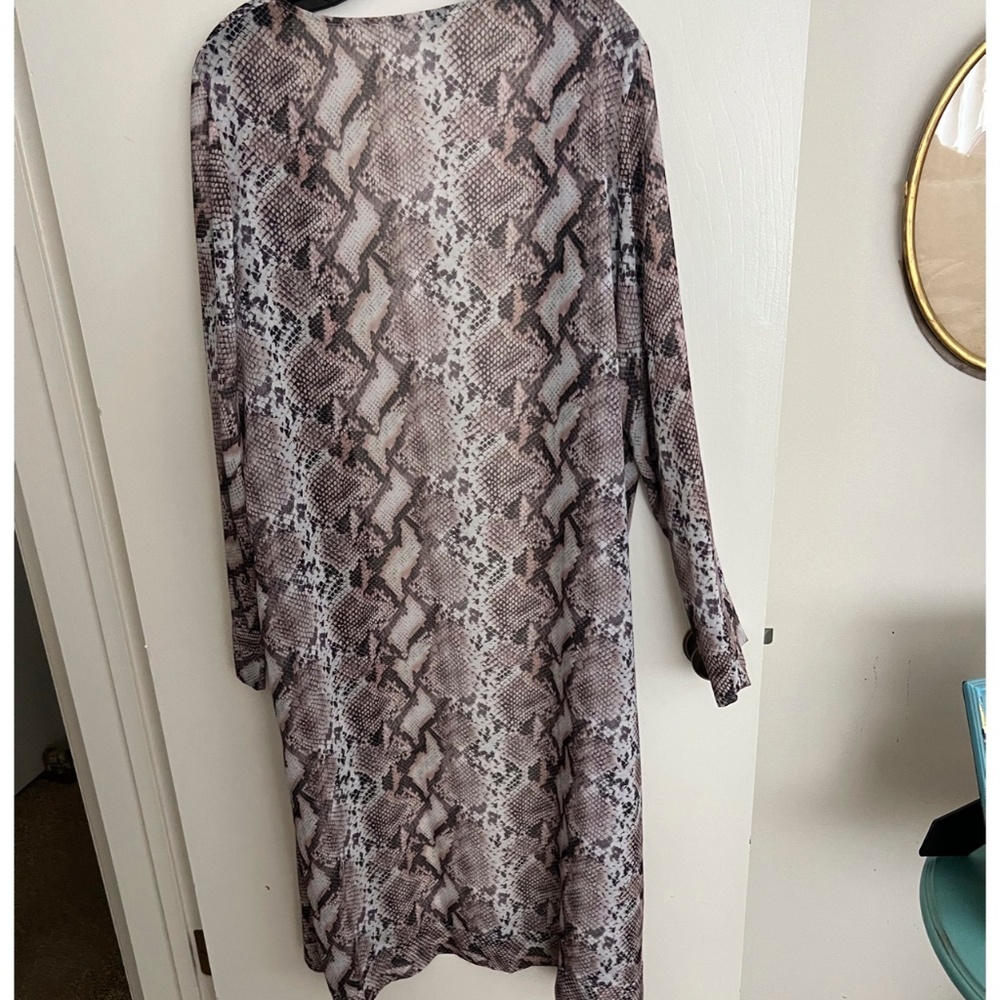 One size Snake kimono brown/black/cream Duster